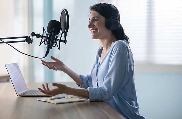 Voiceover recording desk