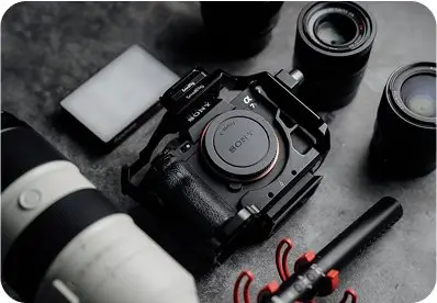 Camera Gear Flat Lay