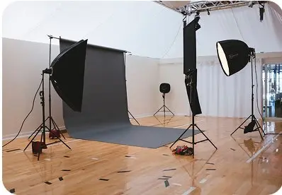 White Cyclorama Setup