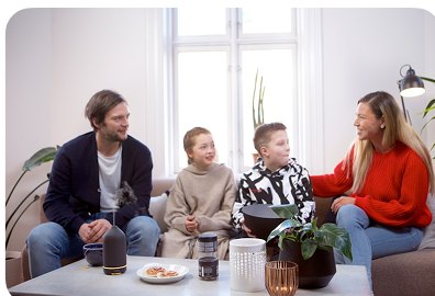 Family gathering living room